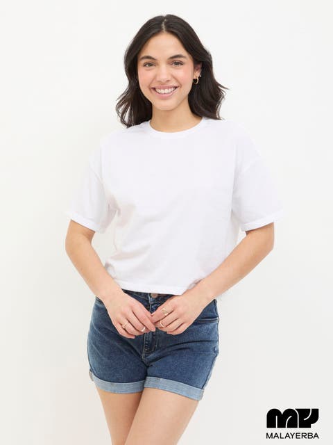 Playera Boxy Blanca