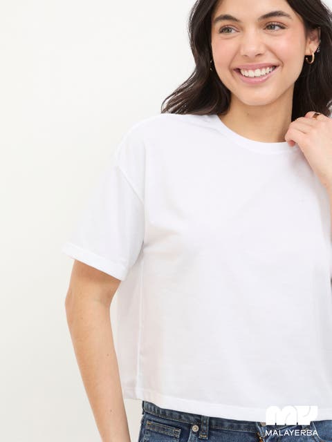 Playera Boxy Blanca