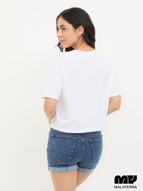 Playera Boxy Blanca